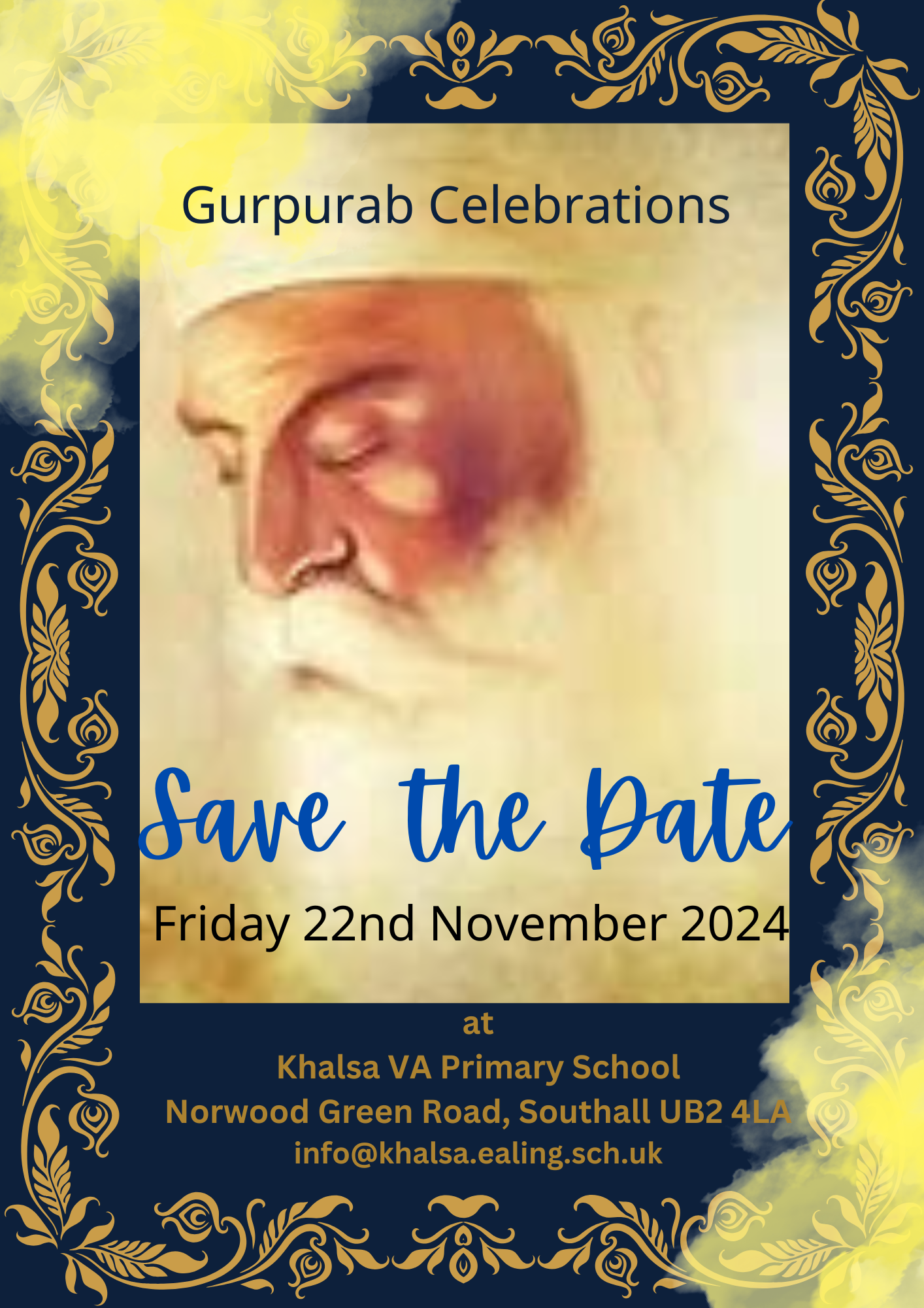 Gurpurab Save the Date - 22 November 2024